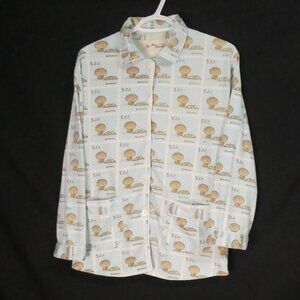 FAIR LADY - Japan Style | large | Button-Up Patterned Pajama Shirt With Collar